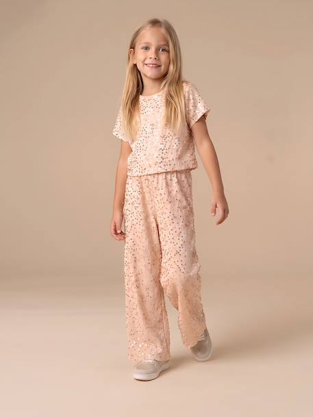 Combinaison sequin fille de fête doré 1 - vertbaudet enfant 
