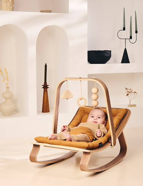 Transat LEVO Noyer Bleu/gris+Bleu/vert+Bois de rose+Camel+Crème+Rose 19 - vertbaudet enfant 