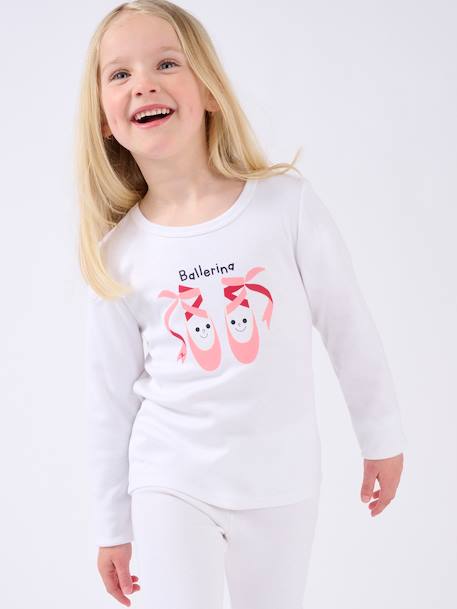 T-shirts thermolactyl sérigraphiés Blanc+Blanc pure+Blanc rose+Gris+Gris clair+Gris pâle 10 - vertbaudet enfant 