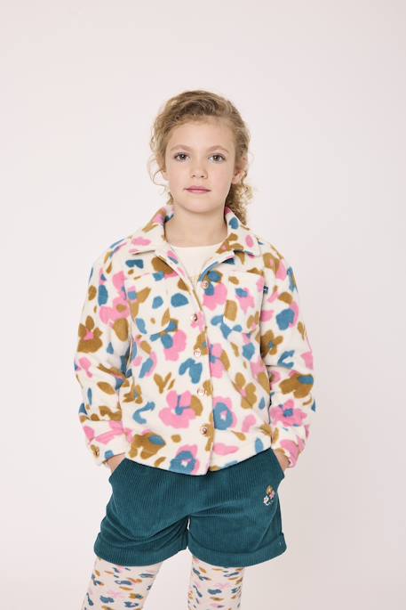 Veste polaire fille Imprime fleur 1 - vertbaudet enfant 