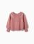 Pull en maille avec col en forme de nœud et lurex Rose 1 - vertbaudet enfant 