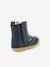 Boots fourrées cuir bébé garçon Socool Cho 1ers pas marine 4 - vertbaudet enfant 