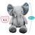 Peluche géante eléphant jojo  - made in france Gris 2 - vertbaudet enfant 