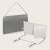 Barrière de lit lora xl pliable avec protection anti-chute et sac de transport Beige sand+Grey stone 6 - vertbaudet enfant 