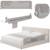Barrière de lit bébé eva 150 cm pliable avec filet aéré et protection anti-chute Beige melange+Black onyx+Grey melange 13 - vertbaudet enfant 