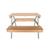 Table de pique-nique en bois d'acacia pour enfant, salon de jardin enfant 2 places, couleur teck clair Vert de gris 5 - vertbaudet enfant 