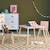 Table carrée enfant bois de pin 2 assises - judith Blanc+Rose+Terracotta+Vert+Vert olive 7 - vertbaudet enfant 