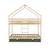 Lit enfant superposé cabane 90 x 190 cm pin naturel avec sommier et lit tiroir - roya Blanc+Vert 11 - vertbaudet enfant 