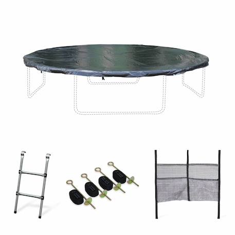 Pack accessoires pour trampoline ?370cm pack accessoires Gris 1 - vertbaudet enfant 