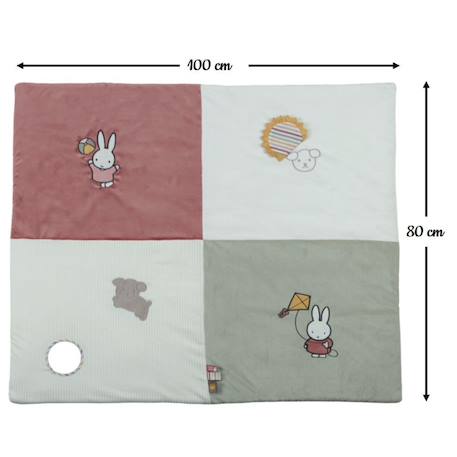 Tapis de jeux pour parc - fluffy Bleu et vert+Rose 8 - vertbaudet enfant 