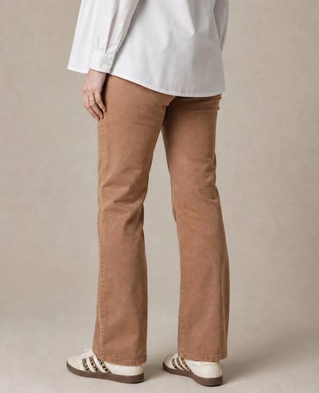 Jean de grossesse coupe droite isae Camel+Prune 5 - vertbaudet enfant 