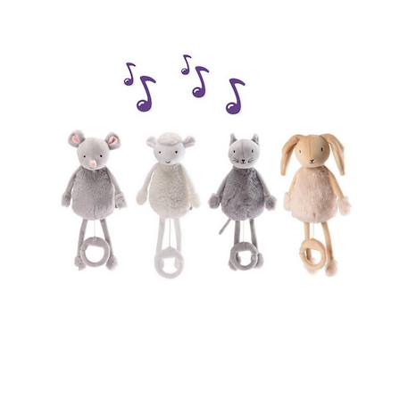 Peluche boîte à musique - oscar le chat Gris 5 - vertbaudet enfant 