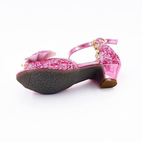 Mules à nœuds et paillette t33 (8-10 ans) Rose pailleté 4 - vertbaudet enfant 