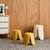 Lot de 2 tabourets empilables enfant polypropylène et bouclette texturée - niki kids Beige+Moutarde+Noir+Rose pâle+Terracotta+Vert céladon 7 - vertbaudet enfant 