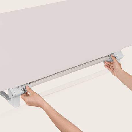 Barrière de lit lora xl pliable avec protection anti-chute et sac de transport Beige sand+Grey stone 3 - vertbaudet enfant 