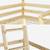 Lit enfant mezzanine cabane 90 x 190 cm pin naturel sommier à lattes inclus - roya Naturel 5 - vertbaudet enfant 