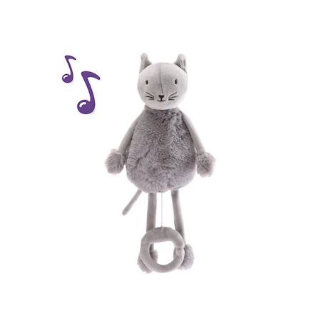 Peluche boîte à musique - oscar le chat Gris 2 - vertbaudet enfant 