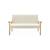 Banquette canapé pour enfant 2 places bouclette et bois d'hévéa l 84 x p 43,5 x h 50cm Blanc 5 - vertbaudet enfant 