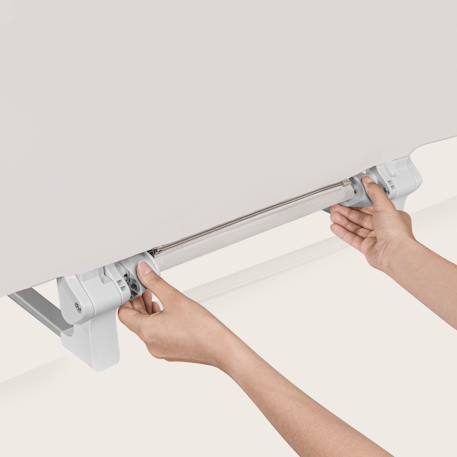 Barrière de lit lora pliable avec protection anti-chute et sac de transport Beige sand+Grey stone 3 - vertbaudet enfant 