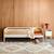 Lit enfant 90 x 190 cm pin naturel sommier à lattes inclus vert et blanc - elio Blanc+Vert 1 - vertbaudet enfant 