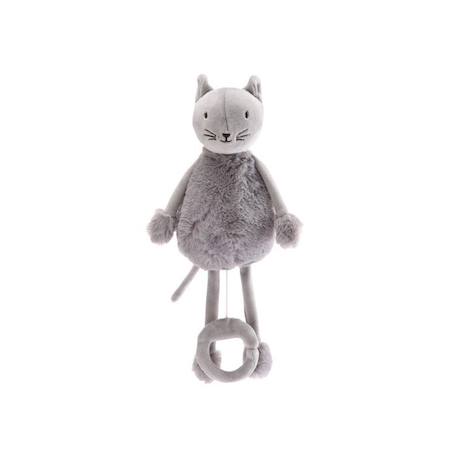 Peluche boîte à musique - oscar le chat Gris 1 - vertbaudet enfant 