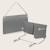 Barrière de lit lora xl pliable avec protection anti-chute et sac de transport Beige sand+Grey stone 12 - vertbaudet enfant 