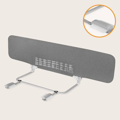 Barrière de lit lora xl pliable avec protection anti-chute et sac de transport Beige sand+Grey stone 10 - vertbaudet enfant 