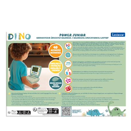 Mon premier ordinateur éducatif bilingue dinosaure (en/fr) VERT 4 - vertbaudet enfant 