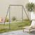 Portique balançoire double en métal, 2 places, noir et vert, acier, l 217 x p 153 x h 195 cm Noir et vert 1 - vertbaudet enfant 