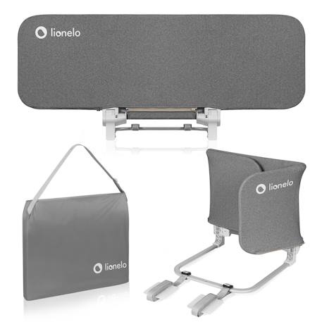 Barrière de lit lora pliable avec protection anti-chute et sac de transport Beige sand+Grey stone 7 - vertbaudet enfant 