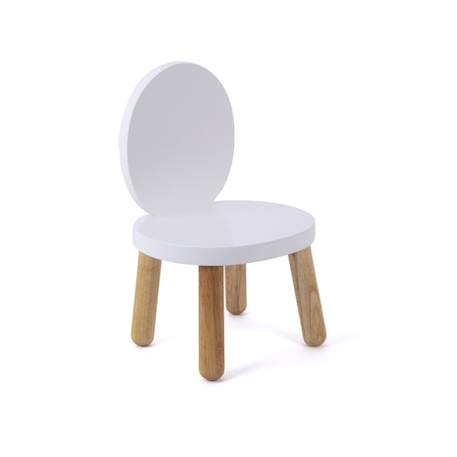 Lot de 2 ma première chaise enfant ovaline  1-4 ans Blanc et bois 6 - vertbaudet enfant 