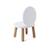 Lot de 2 ma première chaise enfant ovaline  1-4 ans Blanc et bois 5 - vertbaudet enfant 