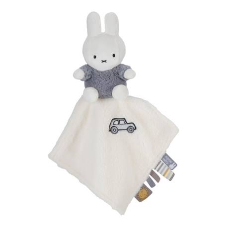 Doudou plat  miffy - fluffy Bleu et blanc+Rose 2 - vertbaudet enfant 