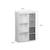 Meuble de rangement pour enfant, blanc - camille - avec 7 compartiments et 4 paniers Bleu+Rose 11 - vertbaudet enfant 