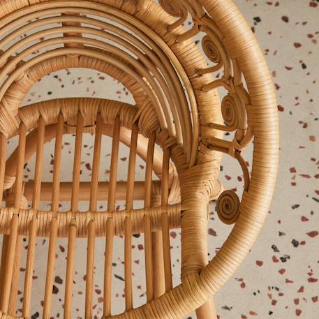Fauteuil enfant bohème rotin Naturel 5 - vertbaudet enfant 