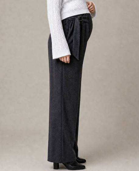 Pantalon de grossesse wide leg cleo Gris 2 - vertbaudet enfant 