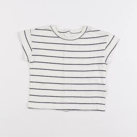 Tee-shirt - 6 mois Beige, bleu 1 - vertbaudet enfant 