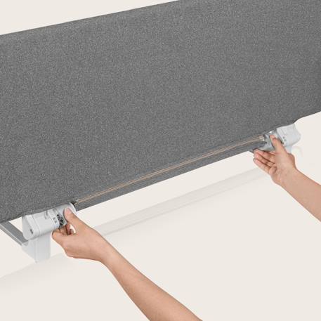Barrière de lit lora xl pliable avec protection anti-chute et sac de transport Beige sand+Grey stone 9 - vertbaudet enfant 
