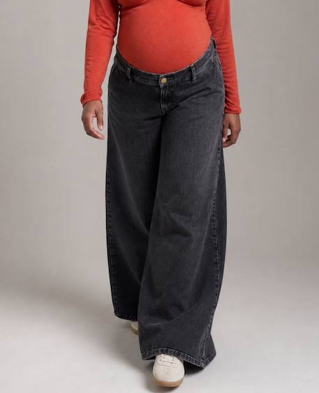 Jean de grossesse super wide leg rodéo Gris 5 - vertbaudet enfant 