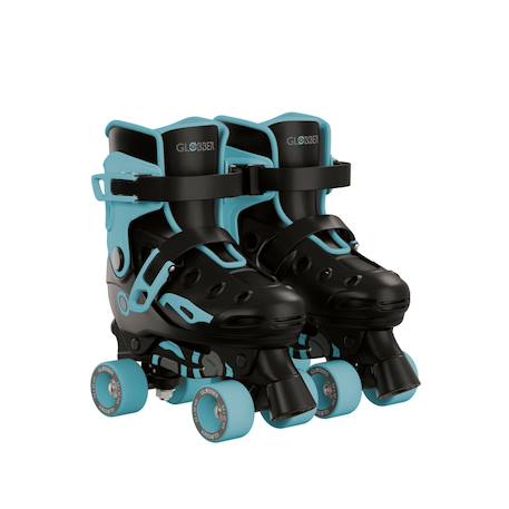 Rollers go skates évolutifs 2en1, taille 34 au 37 Noir-bleu+Noir-rose 2 - vertbaudet enfant 