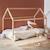 Lit enfant cabane, bois massif en pin naturel - tobias - sommier inclus, 90 x 190 cm Blanc+Naturel 7 - vertbaudet enfant 