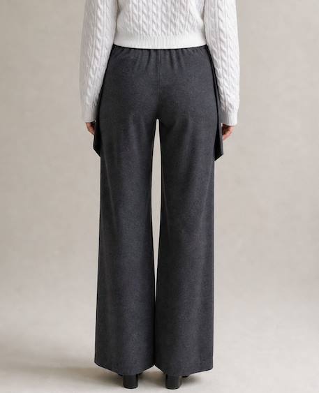 Pantalon de grossesse wide leg cleo Gris 3 - vertbaudet enfant 