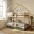 Lit enfant superposé cabane 90 x 190 cm pin naturel avec sommier et lit tiroir - roya Blanc+Vert 7 - vertbaudet enfant 
