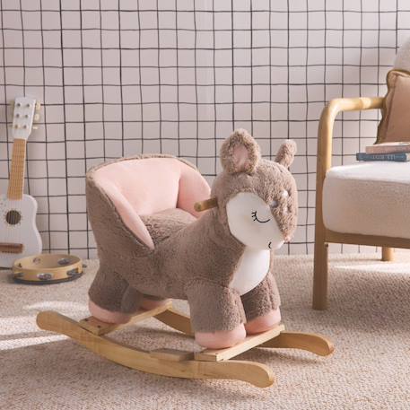 Fauteuil faon à bascule pour enfant Taupe 1 - vertbaudet enfant 