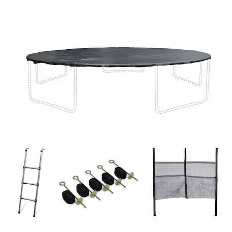 Pack accessoires pour trampoline ?460cm pack accessoires Gris 1 - vertbaudet enfant 