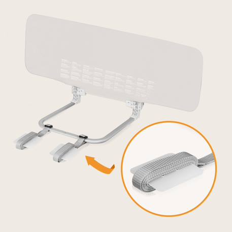 Barrière de lit lora pliable avec protection anti-chute et sac de transport Beige sand+Grey stone 5 - vertbaudet enfant 