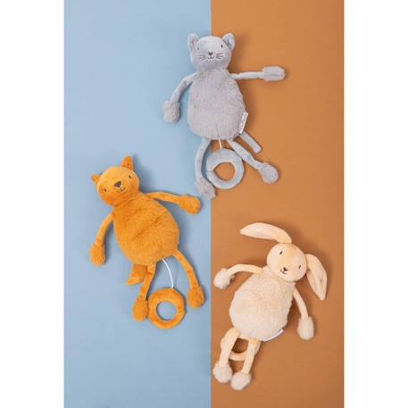 Peluche boîte à musique - oscar le chat Gris 4 - vertbaudet enfant 