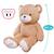 Peluche géante ours gaston   - made in france Beige 2 - vertbaudet enfant 