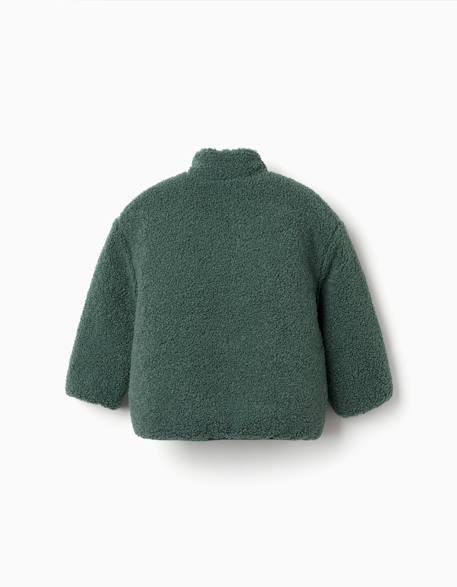 Doudoune réversible avec sherpa Vert foncé 2 - vertbaudet enfant 