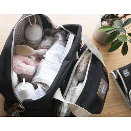 Sac à langer iconique grand volume 23 l geneve Noir+Terracotta 5 - vertbaudet enfant 